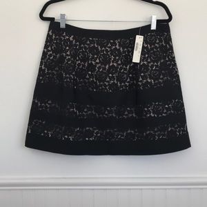 J. Crew lace overlay skirt
